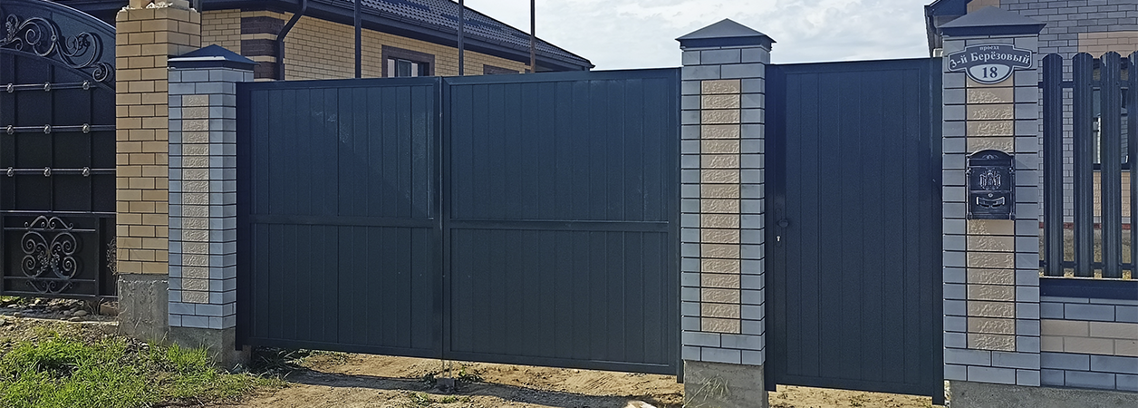 Въездные ворота в Новотитаровской под ключ