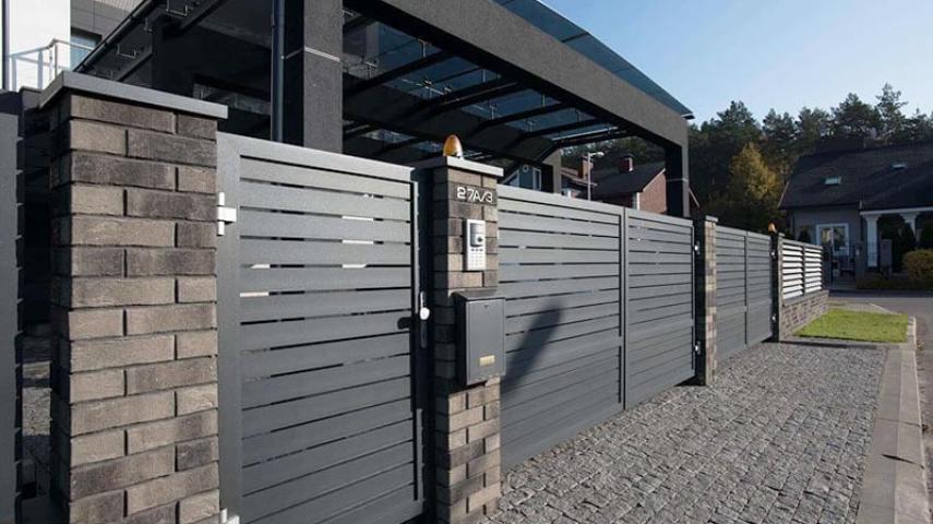 въездные ворота в Новотитаровской